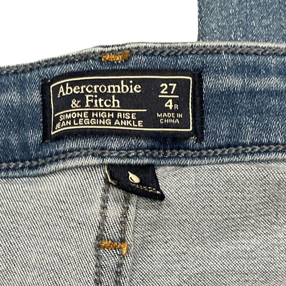 Abercrombie & Fitch Simone high rise jean leggings ankle size 27 - Picture 4 of 8